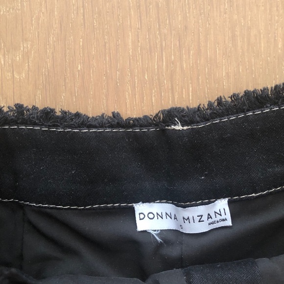 Revolve-Donna mizani black mini skirt (denim look) - Picture 6 of 6